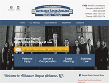 Tablet Screenshot of centralialaw.com